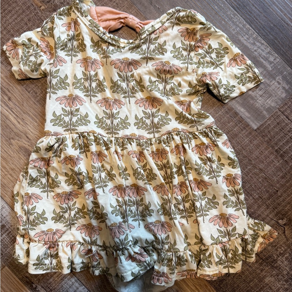 Floral Print Kids Casual Dress
